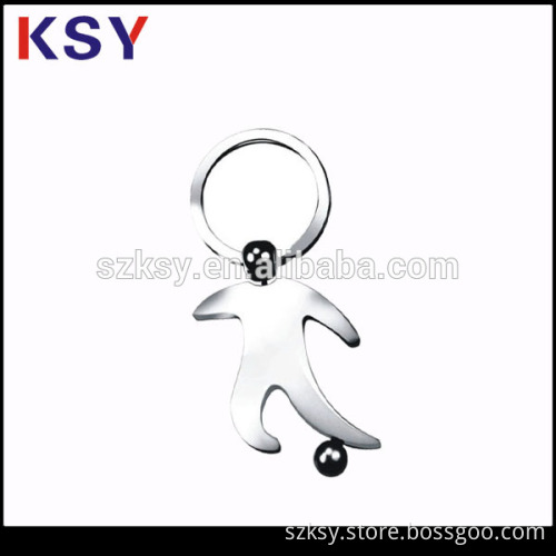 Hanger shiny state shape keychain with low prices